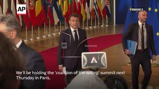 Macron announces Ukraine 'coalition of the willing' summit, as Scholz reiterates support for Kyiv