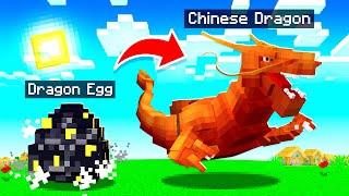 Hatching a CHINESE DRAGON EGG in MINECRAFT!