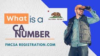 CA Number | California DOT Requirements for a Commercial Truck