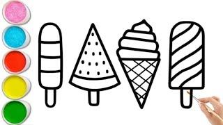 Easy Ice Cream Drawing Tutorial for Kids | Step-by-Step Guide