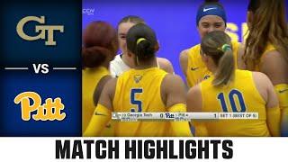 Georgia Tech vs. Pitt Match Highlights | 2024 ACC Volleyball