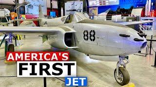 Guided tour around America's FIRST jet! The Bell P-59 Airacomet