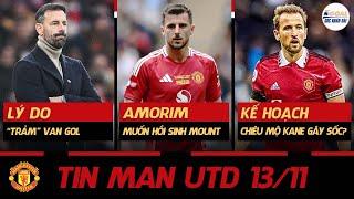 TIN MAN UTD 13/11: LÝ DO “TRẢM” VAN GOL, AMORIM MUỐN HỒI SINH MOUNT, KẾ HOẠCH CHIÊU MỘ KANE GÂY SỐC?