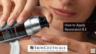 How to Apply SkinCeuticals Resveratrol B E with Dr  Anzilotti