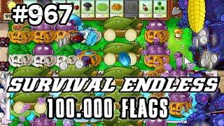 Plants vs Zombies Survival Endless 100000 Flags Part 967 | 19320 - 19340 Flags