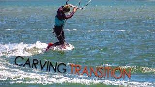 Carving Turns / Transitions (twintip kitesurf / kiteboard tutorial)