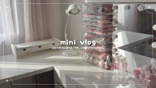  VLOG | vanity make over  | ikea, new desk, makeup organization…𐙚˙⋆.˚