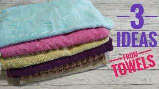 ⭐️ 3 NEW IDEAS WHAT TO Sew OLD TOWELS!