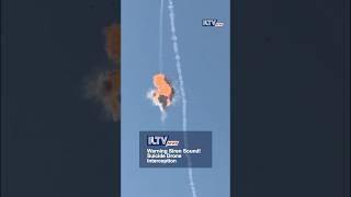 Look how a suicide drone launched toward Israel was successfully intercepted by the IDF.