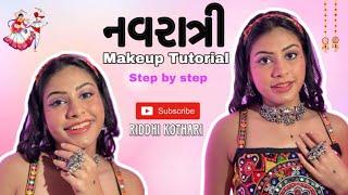 Easy Navratri Makeup look| Amazon finds | Easy hairstyles for Navratri#riddhikothari #festivemakeup