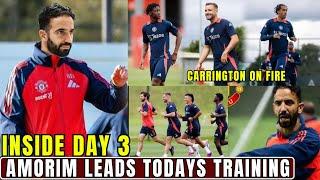 DAY 3! Luke Shaw, Mainoo And Leny Yoro All In Amorim  International Break Training.