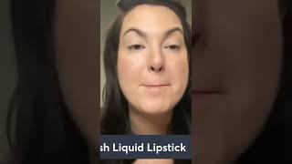 #younique splash liquid lipstick in the color dirty chai - application and color #lipstick