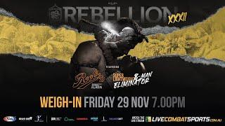  LIVE WEIGH-IN | Roots Muaythai 27 | Rebellion Muaythai 32: Official Weigh-Ins