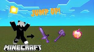 MINECRAFT, BUT JUMPING DROPS OP ITEMS