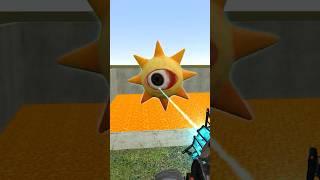 ALL MR SUN SPRUNKI PHASEs SPARTAN KICKING in GIANT LAVA HOLE - Garry's Mod #sprunki #shorts