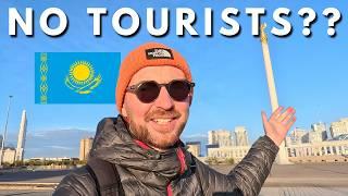 WE were the ONLY tourists in this city!!  Meeting friendly locals in Astana, Kazakhstan