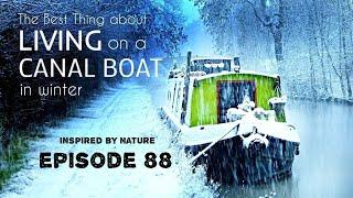 LIVING on a CANAL BOAT in WINTER - What's it like? - vlog episode 88 inspired by nature