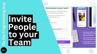 How to Invite People to Your Team in Canva