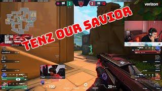 Tarik Reacts to SEN TenZ SAVING Sentinels with Crispy Shots | SEN VS KRU | Valorant