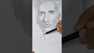 SONU SOOD Drawing || The Real Hero || Pencil  Art  #Shorts