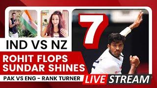 Sundar 7/59 in Pune - Rohit Sharma's Big Fat Duck - IND vs NZ