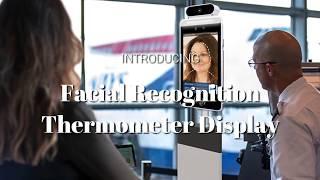 8” Facial Recognition Wall Mounted Thermometer Display At HuntOffice