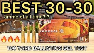 30-30 Winchester Federal Fusion 150gr Ballistics Gel Ammo Test