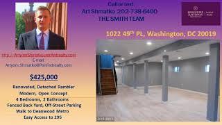 Detached house for sale 1022 49th PL NE, Washington, DC 20019 4 bed 2 bath