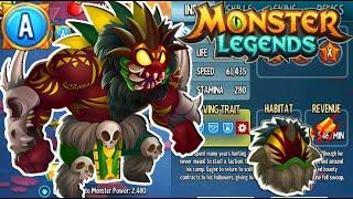 Monster Legends SIBIDU THE APEX level 150  review - Ancestral conjuring treasure cave