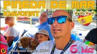 Mediterranean holiday 2024 - part 6 4K (light train ride, bathing, dinner) #spain #pinedademar