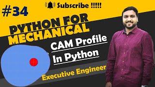 How to draw a cam profile | Automate cam profile in python | Python for mechanical engineer