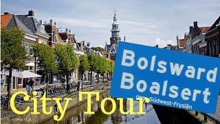 Bolsward (Boalsert)  Friesland (Fryslân) The Netherlands (City Tour) GoPro