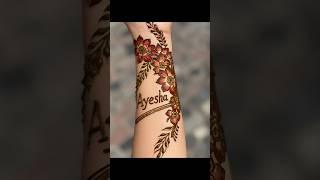 latest Ayesha name mehndi design||henna#2025