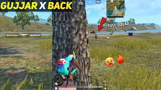 GUJJAR X IS BACK  PUBGLITE FIX ?! 1v4 GAMEPLAY - PUBG MOBILE LITE