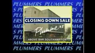 Plummers Store Southampton Closing Down - Promotional Advert  - Archive 1993