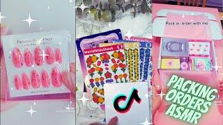 Satisfying packing orders  ASMR style  TikTok compilation #7 #asmr #packingorders #smallbusiness