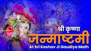 Sri Krishna Janmashtami celebrate at Sri Keshav ji Gaudiya math, Mathura || KGM TV ||