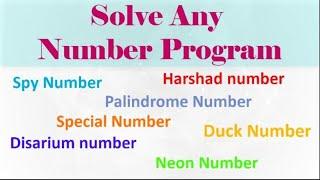 Solve any Number Program