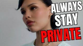 Extreme Privacy Is Needed For Self Preservation