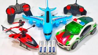 Radio Control Airplane A380 and Remote Control Rc Police Car, helicopter, aeroplane, rc police car