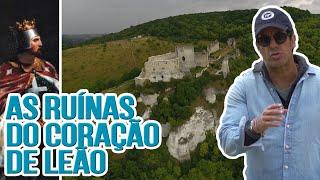 Uma visita às ruínas do Castelo Gaillard, na Normandia.