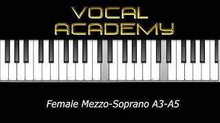    PIANO VOCAL WARM UP EXERCISE FEMALE MEZZO-SOPRANO A3-A5