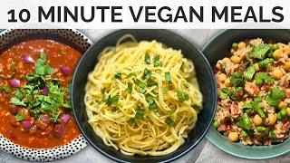 10 Minute High-Protein Vegan Meals!