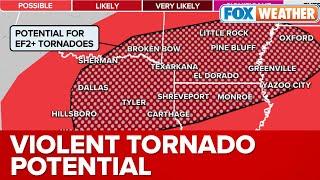 Potential Severe Weather Outbreak Could Spawn EF-2 Or Stronger Tornadoes In South