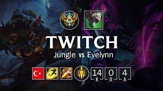 Twitch Jungle vs Evelynn - TR Challenger Patch 8.23