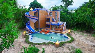 [Full Video] Build Creative Water Slide Park To Underground Swimming Pool & Beautiful Villa House