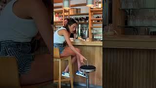 Her Reaction!  Funny Broken Chair Prank! 🪑 #shorts