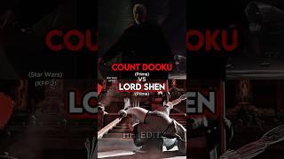 Lord Shen vs Count Dooku