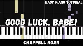 Chappell Roan - Good Luck, Babe! (Easy Piano Tutorial)