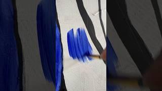 ASMR Paint Strokes  #asmr #paintstrokes #painting #blue #paintbrush